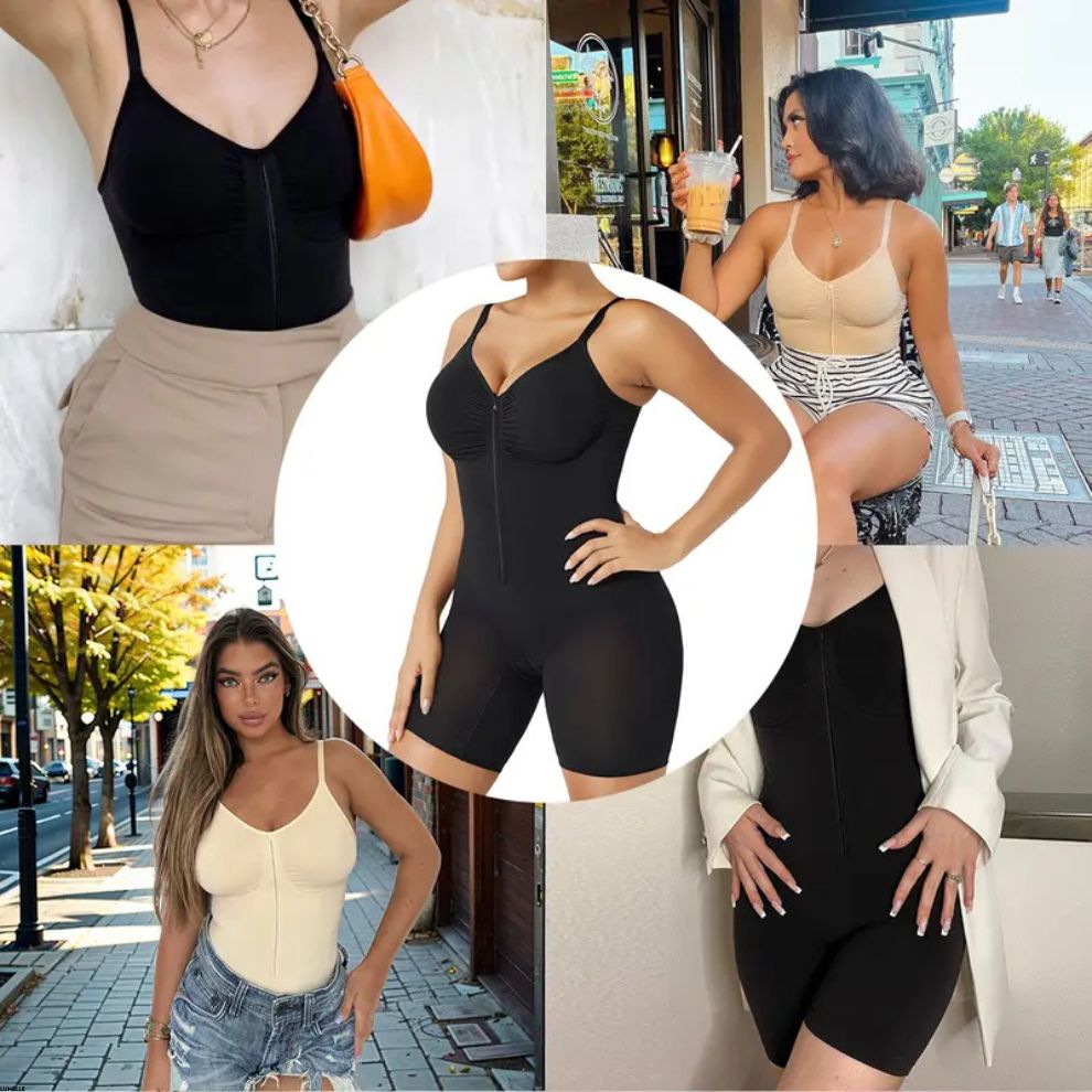 Lumelle SculptFit Zip-Up Shapewear Bodysuit