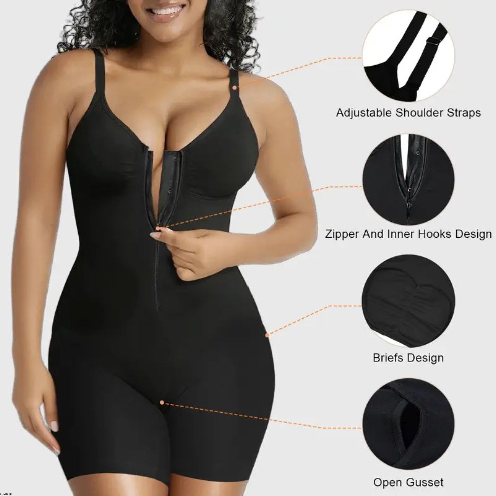 Lumelle SculptFit Zip-Up Shapewear Bodysuit