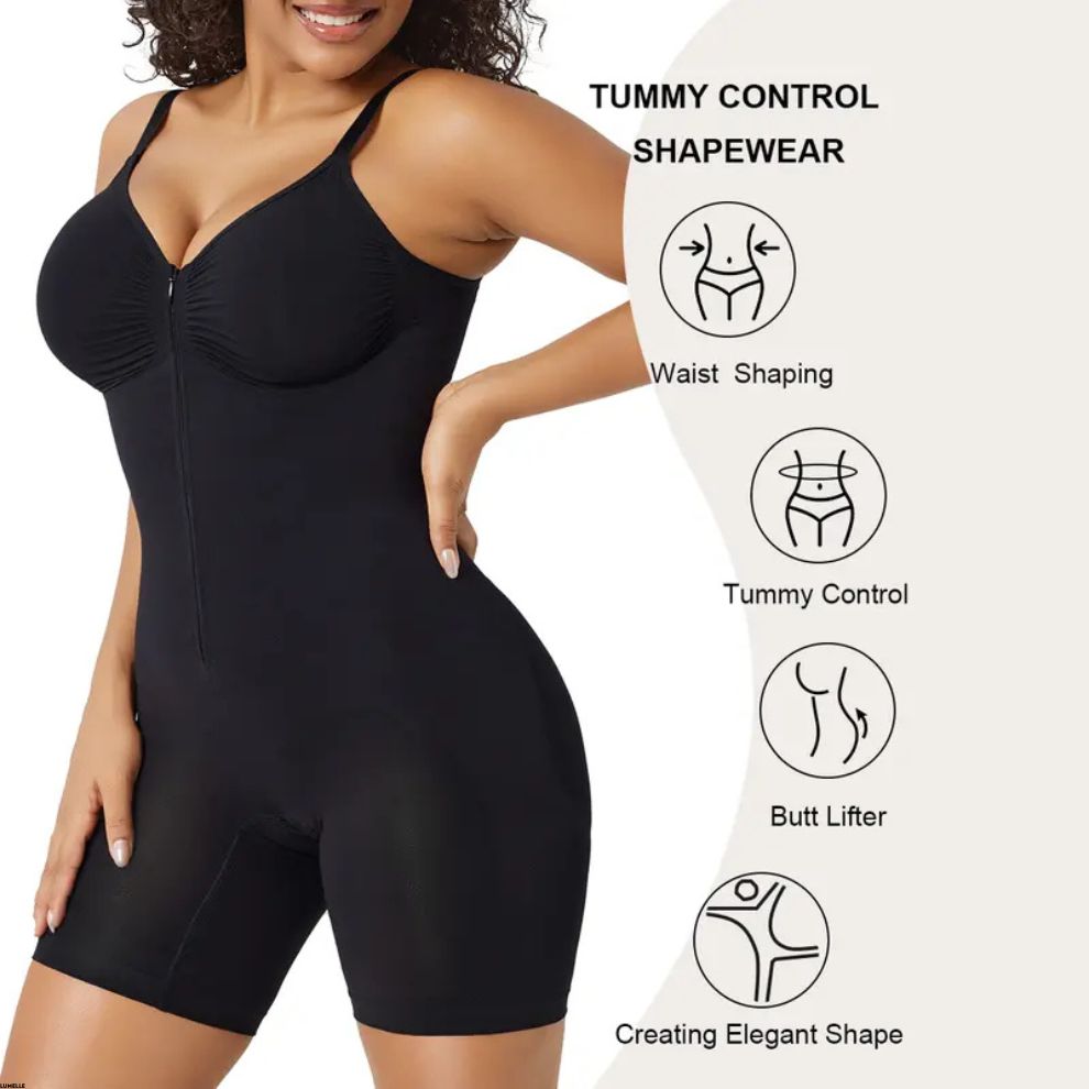 Lumelle SculptFit Zip-Up Shapewear Bodysuit